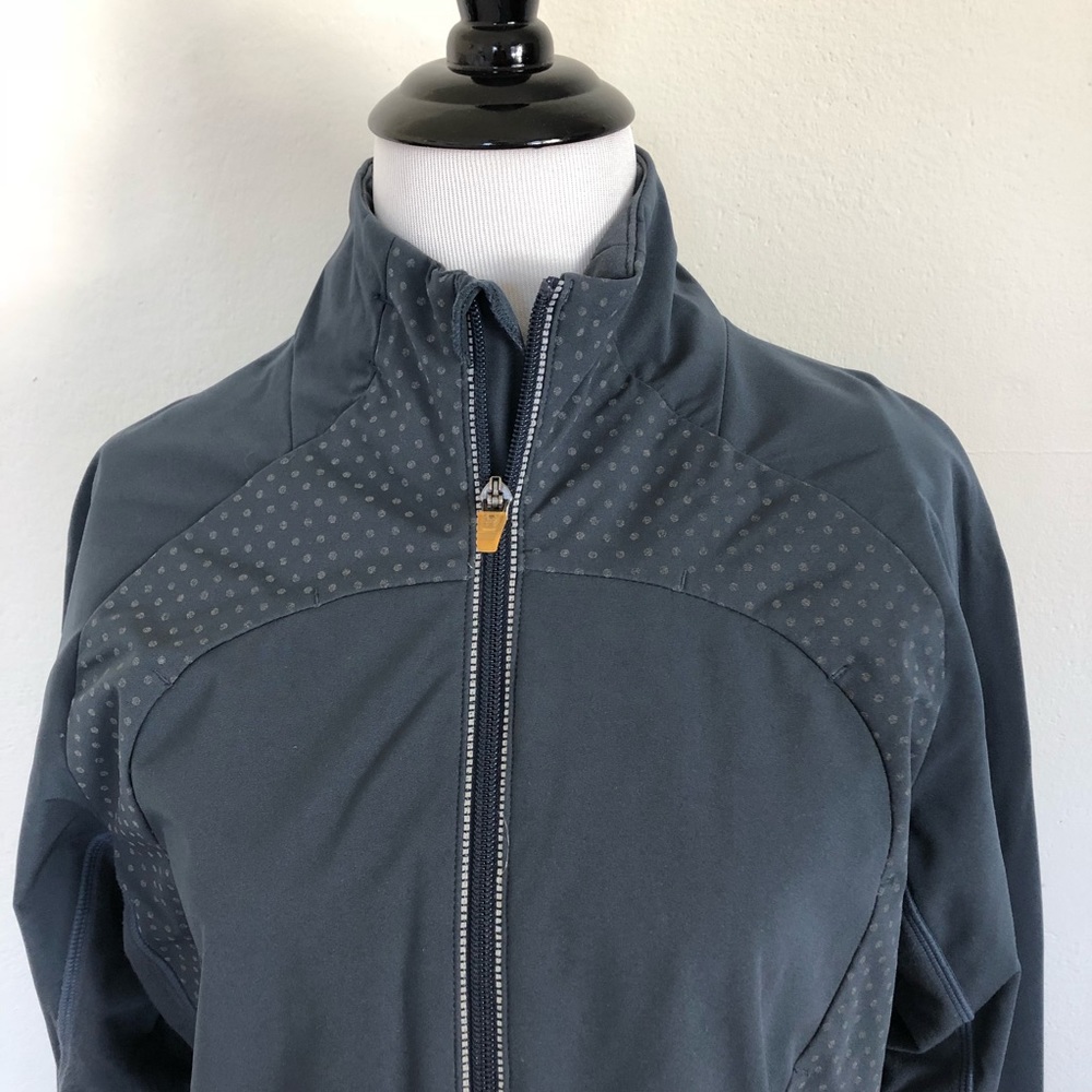 lululemon zip up jacket - blue sz.10
